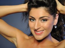 Beautiful Woman Face With Natural Make-up Stock Photo Beautiful Woman Face With Natural Make-up Stock Photo