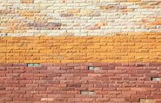 Colorful Modern Brick Wall Royalty Free Stock Photography Colorful Modern Brick Wall Royalty Free Stock Photography