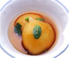Peach Syrup Royalty Free Stock Photography Peach Syrup Royalty Free Stock Photography