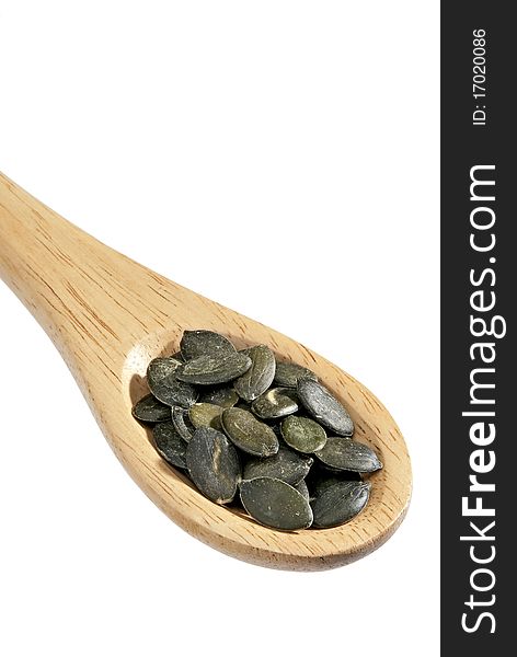 Pumpkin seeds spoon