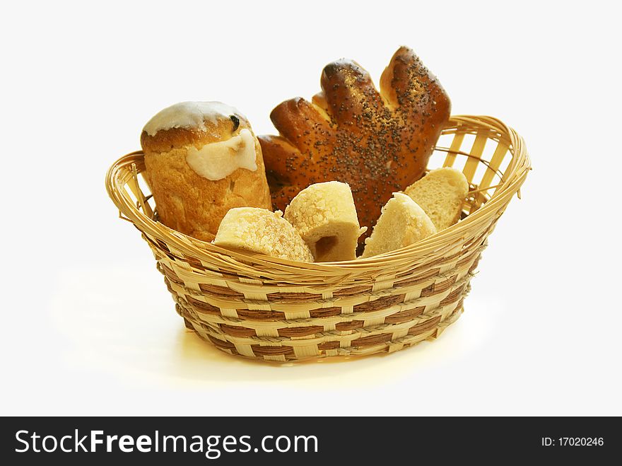 Bread In A Wattled Basket