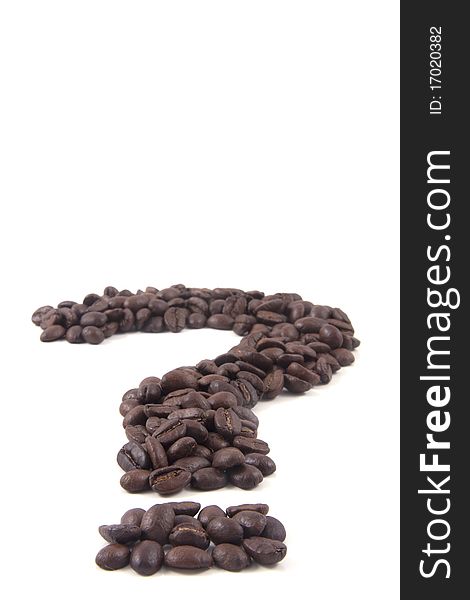 Question Mark Sign Of Coffee Beans