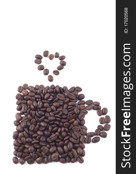 Coffee Cup Of Coffee Beans