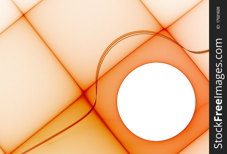Orange Geometric Template