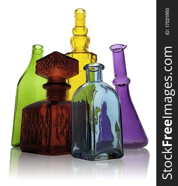 Five Glass Bottles