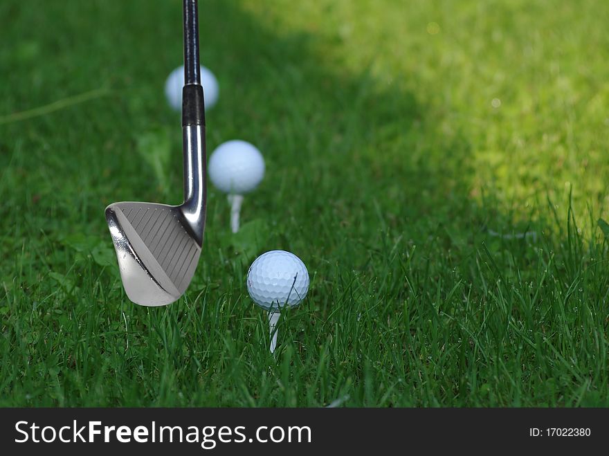 Golf Stick And Ball