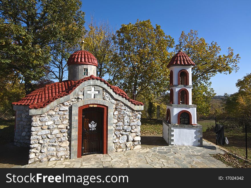 Small orthodox church at Greece