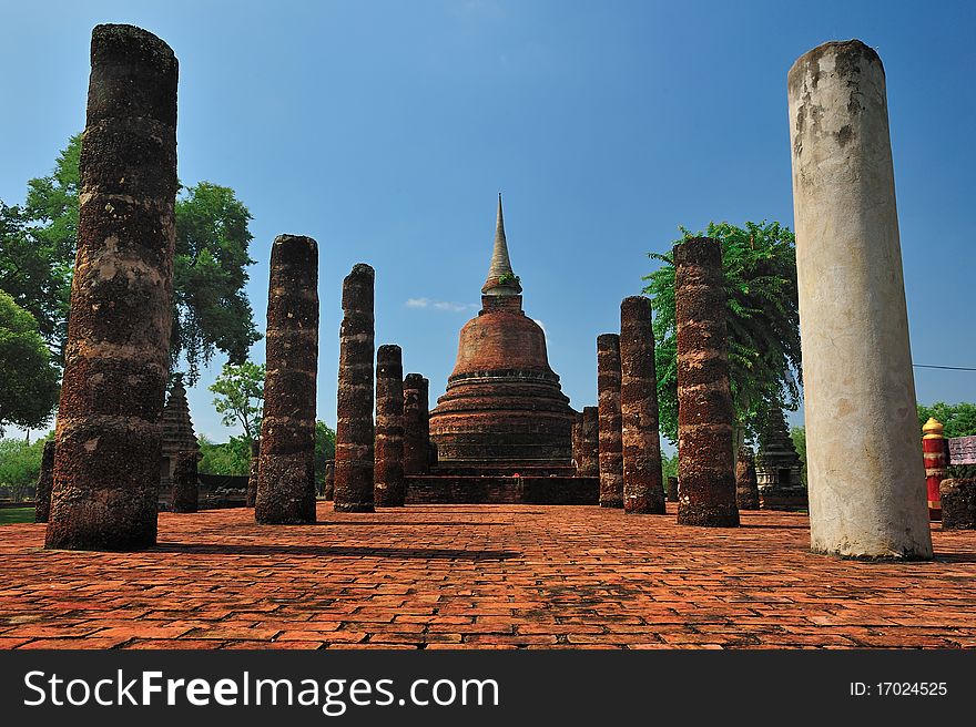 Pagoda in Sukhothai historical park
