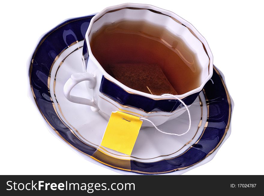 A Cup of Tea  on a white background