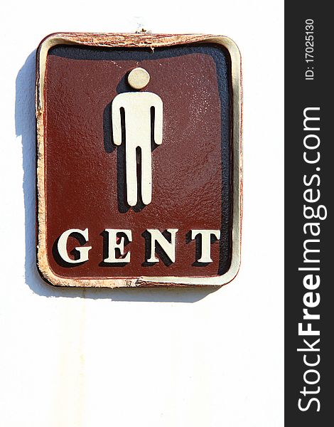 Male Restroom Sign