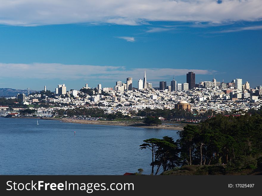 Panoramic view of San-Francisco downtown in daylight. California, USA. Nov 2010. Panoramic view of San-Francisco downtown in daylight. California, USA. Nov 2010.