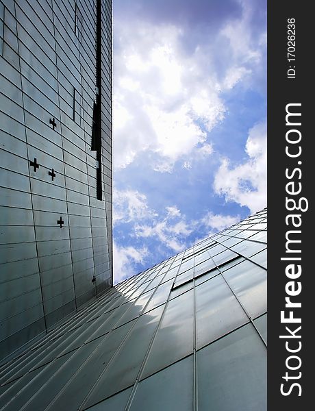 Façade of the Jewish museum in Berlin (Germany), project of the architect Daniel Libeskind. Façade of the Jewish museum in Berlin (Germany), project of the architect Daniel Libeskind