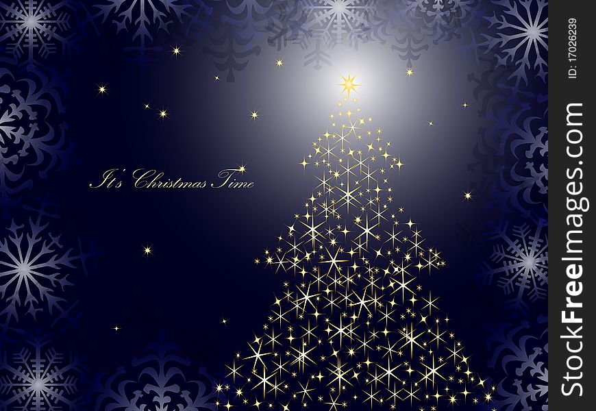 Beautful Christmas Tree Vector background