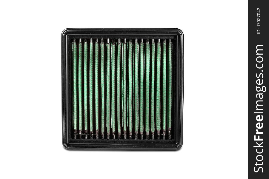 The modern automobile filter on a white background