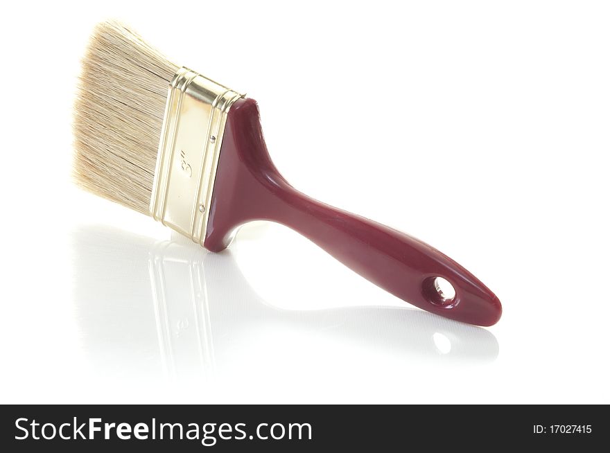 A large brush on a white background