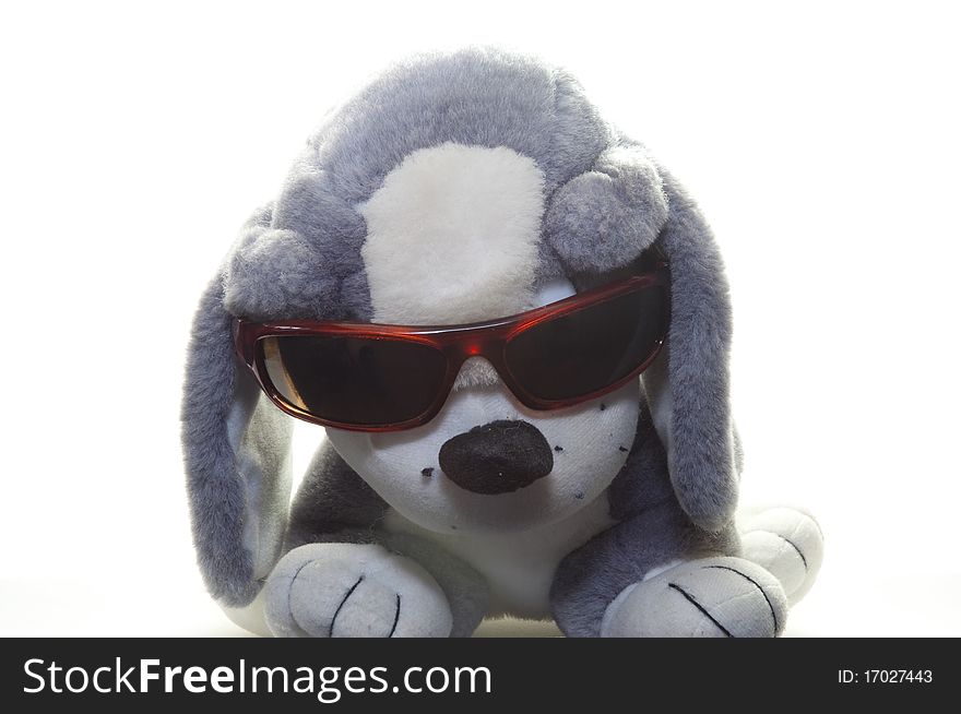 Plush Dog With Glasses