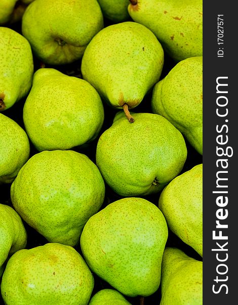 Background of pears in portrait view. Background of pears in portrait view