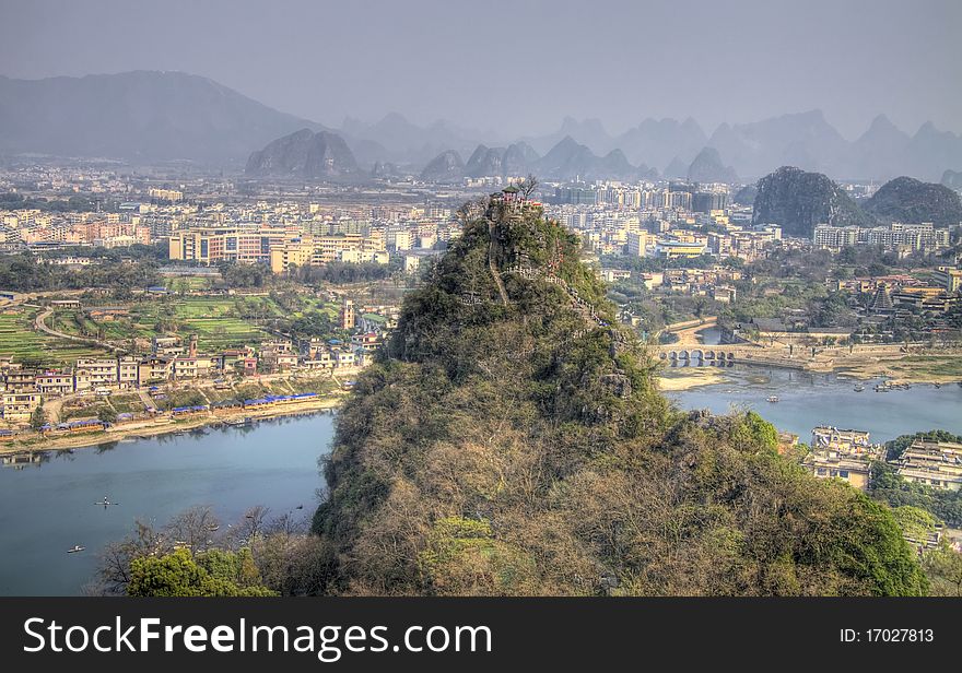 Deicai hill guilin guangxi china