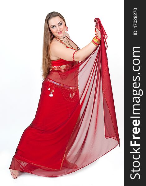Dancer In Traditional Red Dress