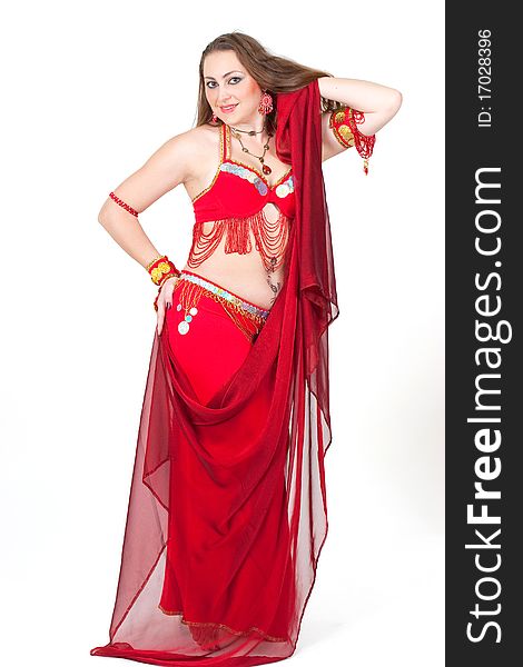Dancer In Traditional Red Dress
