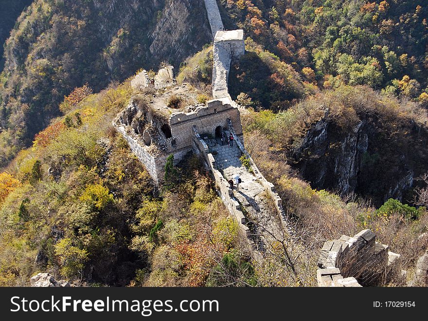 Jiankou great wall in beijing. Jiankou great wall in beijing