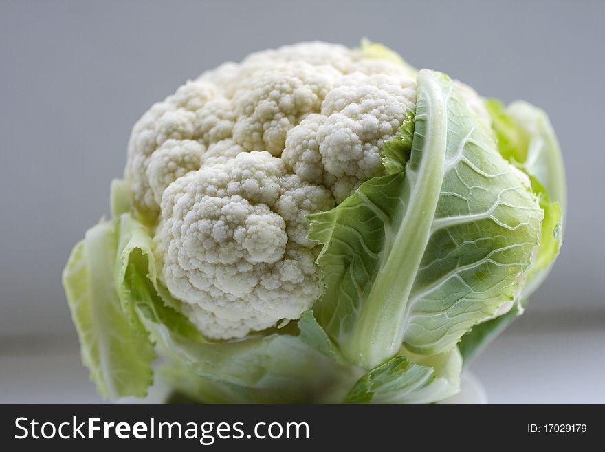 Photo of a fresh cauliflower