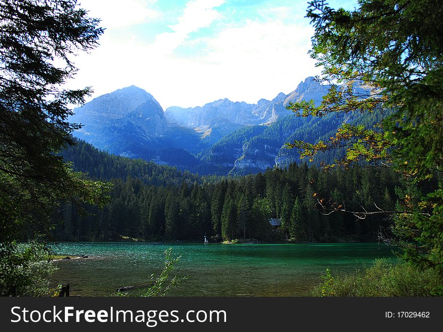 Tovel Lake On Alps