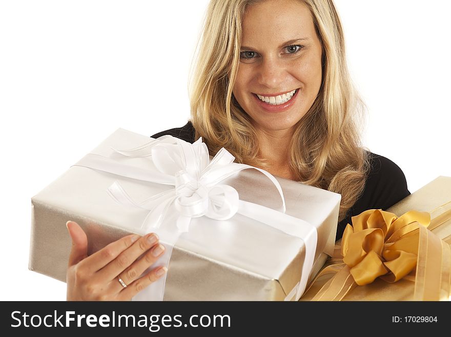 Young Woman With Presents