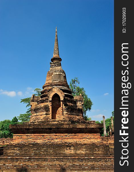 Old pagoda in Sukhothai