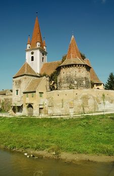 Fortified Church Of Cristian, Transylvania Stock Images Fortified Church Of Cristian, Transylvania Stock Images