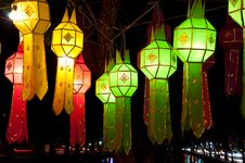 Lantern Light Festival 2010 In Chiangmai Stock Image Lantern Light Festival 2010 In Chiangmai Stock Image