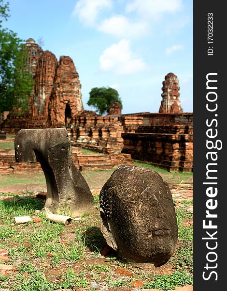 Buddha Image at Wat Mahatat Phra Nakhon Si Ayutthaya