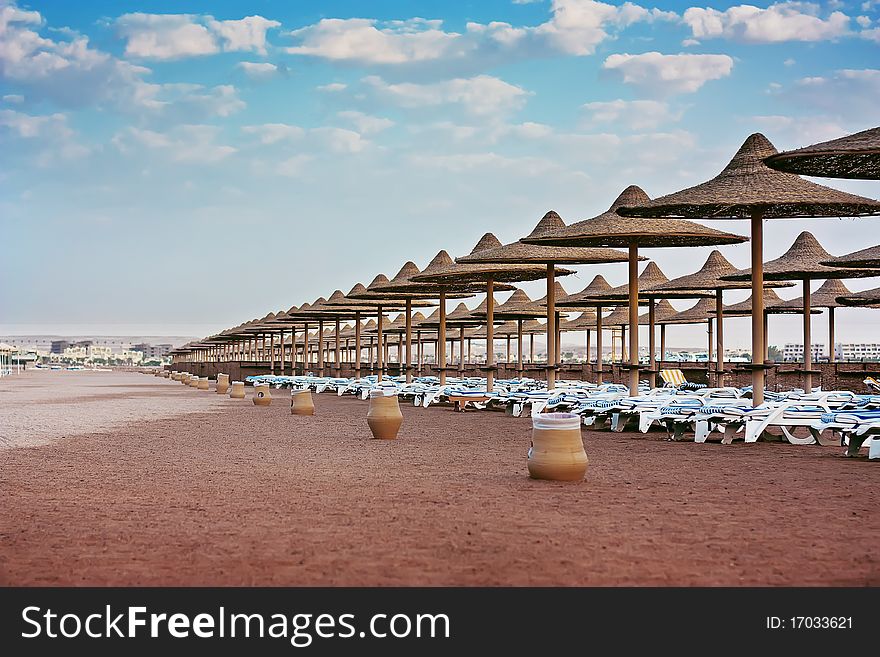 Beach At The Hotel