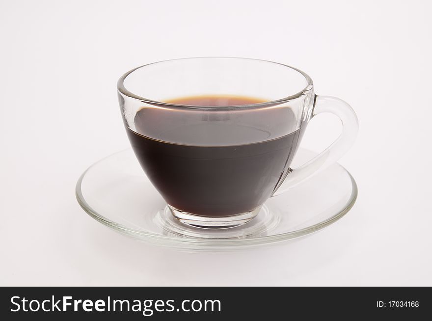 Coffee one cup isolate on white background