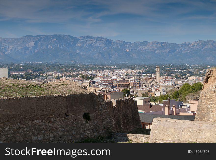 Fortress of Tortosa, Spain, view from top