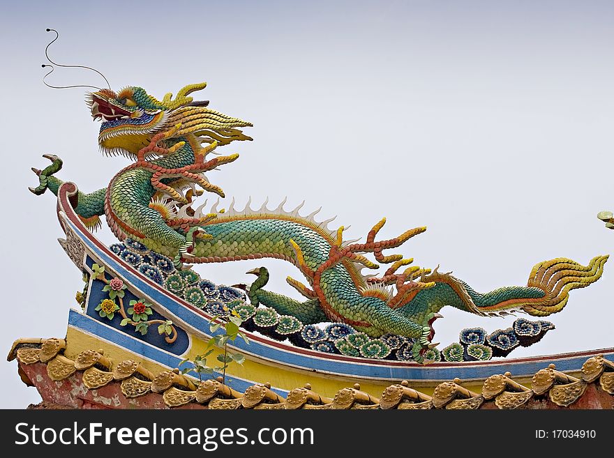 Asian temple dragon