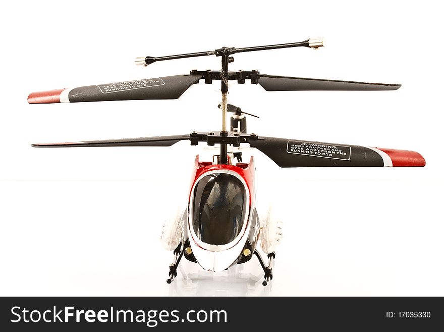 Helicopter isolated on white background