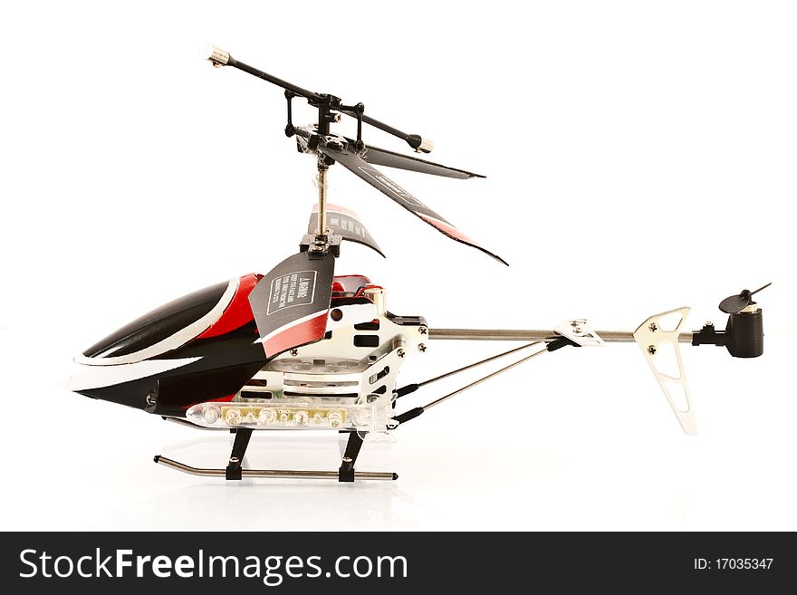 Helicopter isolated on white background