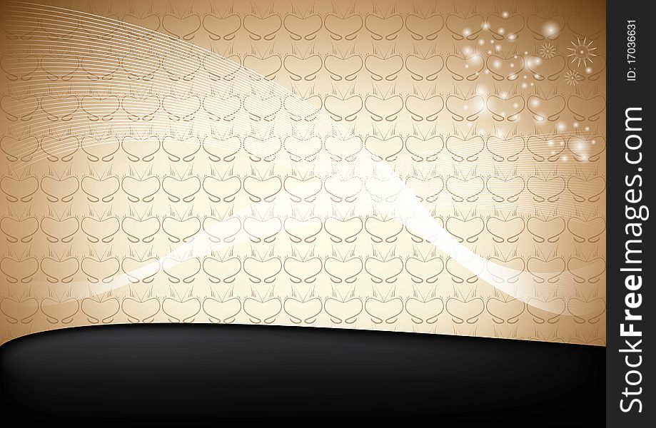 Abstract Web Background Template With Ornaments