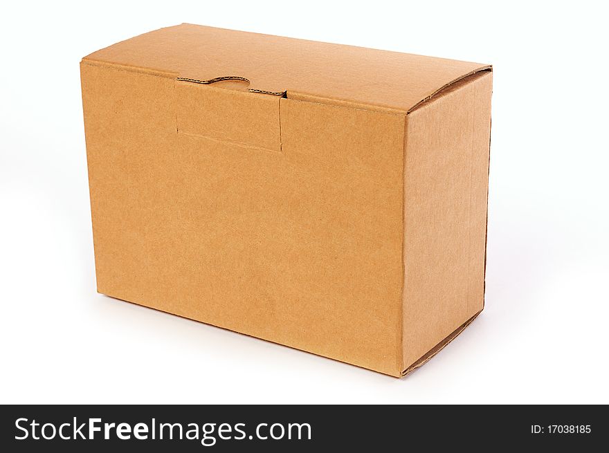 Blank Cardboard Box on isolated. Blank Cardboard Box on isolated