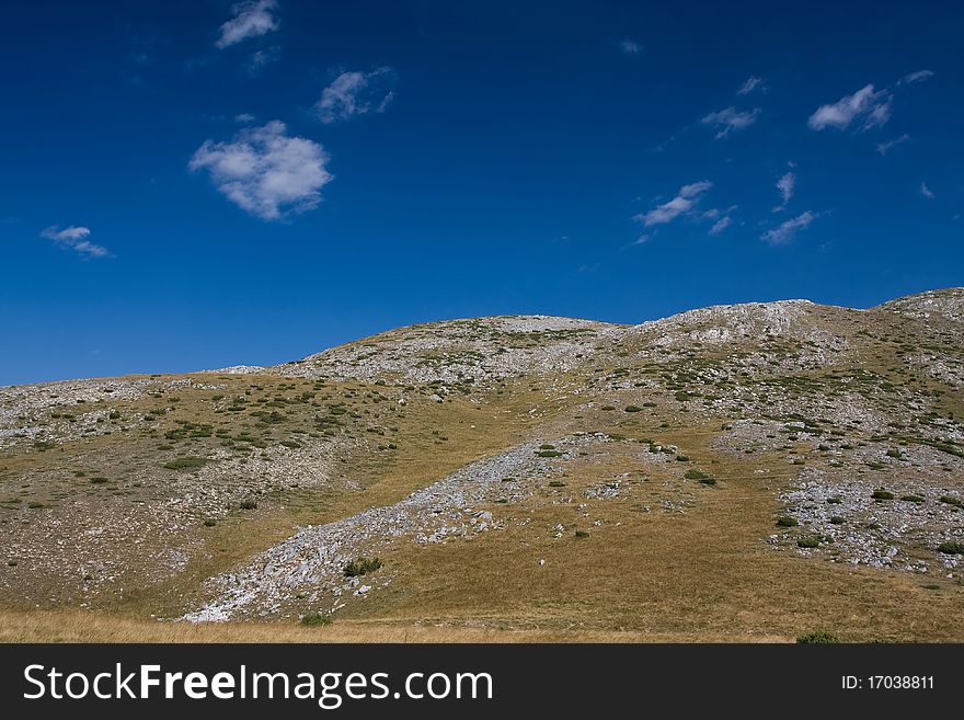 Landscape With Blue Dramatic Sky