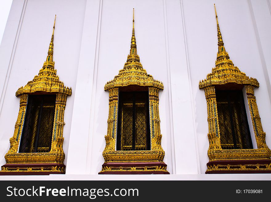 Windows of temple thai style. Windows of temple thai style