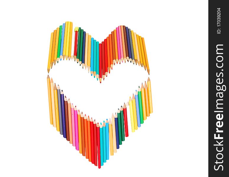 Close-up picture of multicolor pencils