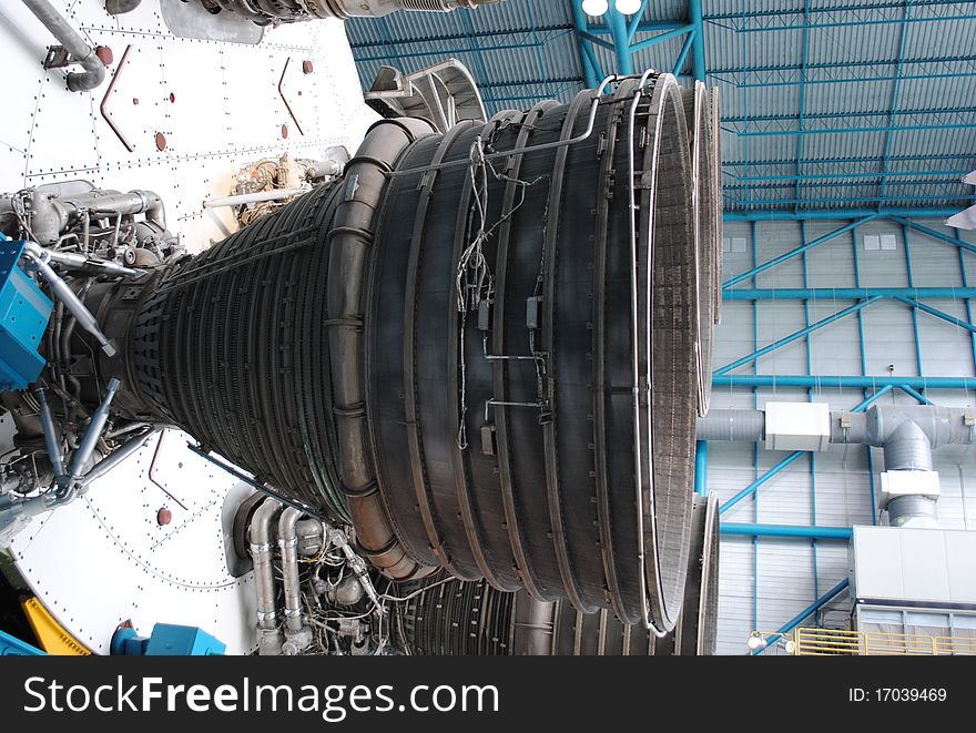 The profile of the rocket engine of a Saturn V. The profile of the rocket engine of a Saturn V.