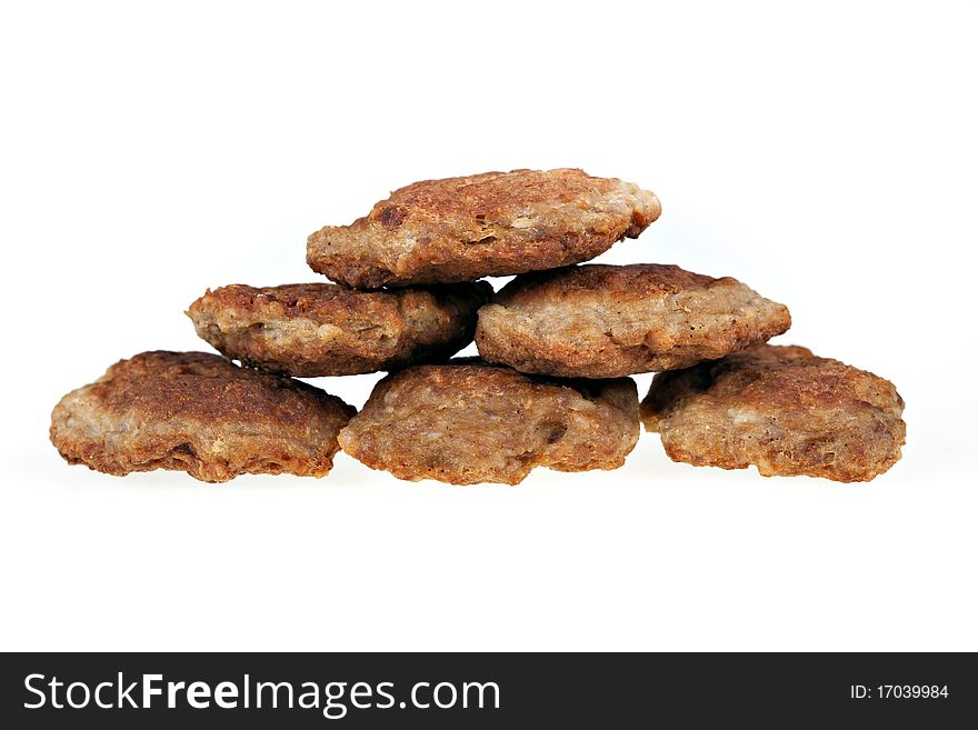 Meatballs isolated on white background