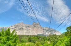 Cableway To Ai-Petri Mountain Stock Photography Cableway To Ai-Petri Mountain Stock Photography