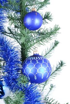 Blue Christmas Balls Royalty Free Stock Image Blue Christmas Balls Royalty Free Stock Image