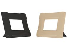 Two Contrast Frames Isolated On The White Royalty Free Stock Photography Two Contrast Frames Isolated On The White Royalty Free Stock Photography