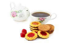 Cookies And Tea Royalty Free Stock Photos