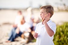Cute Little Blonde Boy Showing Off His Starfish Stock Photo Cute Little Blonde Boy Showing Off His Starfish Stock Photo